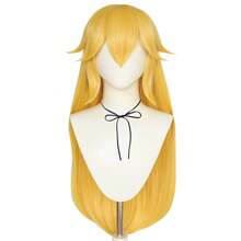 For Girls Yellow Princess Cosplay Wig With Crown, Long Yellow Straight Game Princess Character Wig, For Adults Or Kids Holiday Gifts Princess Dress Up Accessories For Party Costume School Carnival Concerts Vacation Photography Themed Events Comic Con, Synthetic Glueless Heat Resistant High Temperature Fiber Hair - Yellow - View 13