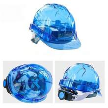 Transparent Safety Helmet, Anti-Crush, Anti-Pressure, Visible, Monitoring, Suitable For Construction Site, Car Riding, Customizable Printing, Protective Hat - Multicolor - View 8