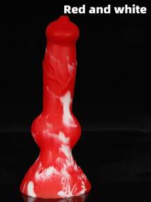 18cm Bunter langer magischer hündchenförmiger Monster Stick Silikon-Dildo, realistisch, tierähnlich, weich und glatt, hautfreundlich, geruchlos, ungiftig, Analdehner, unisex, manuelle Anus-Masturbator, Vagina-Stimulator, Erwachsenen-Erotikprodukte, Sexspielzeug für Anfänger, Frauen/Männer