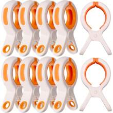 10 Pack Multi-Functional Plastic Strong Clips For Beach Sunbathing, Pool Parties, Hanging Towels, Wet Swimsuits, Blankets Clothing Towel Holder Clips For Clothes Pool Boat