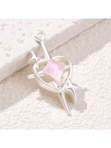 5 件套 Baddie 风格渐变色星形锌合金首饰吊坠 DIY 工艺用品 适用于耳环、项链 - 彩色 - 查看 13