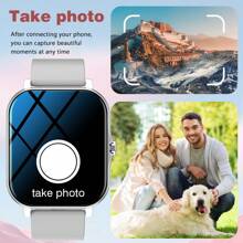 New 1.83 Inch Full Touch HD Fashion Smart Watch With (Dial, Answer) Wireless Call Function, Massive Watch Faces, Exercise Monitoring, Message Reminder View, Multiple App Reminders, Suitable For Android And IOS Phones, A Perfect Gift For Men And Women
