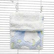Single Selling, Soft And Comfortable, Breathable And Sturdy, Metal Hook Hanging Design, Exquisite Workmanship, Healing Color, Elegant Pet Sleeping Bag And Hanging Nest, Suitable For Use In Pet Cages, Suitable For Small Pets Such As Golden Bears, Hamsters, Chipmunks, Sugar Gliders, Flying Squirrels, And Small Bird Pets