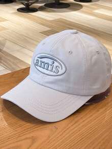 字母刺绣红色棒球帽，男女通用软顶棒球帽，春夏 - 彩色 - 查看 15