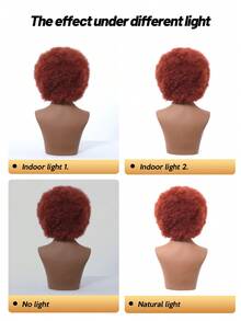 男女通用非洲式假发 - 70 年代中性款巨型服装趣味派对大号非洲式假发 - 紅色 - 查看 6