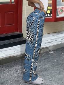 Women's Casual Loose Fit Easter Themed Printed Long Pants With Pockets And Belt Loops, Spring/Autumn, Y2K Style