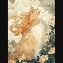 1pc/3PCS Wall Arts Posters: Divine Beasts, Cats, Cat Enthusiasts, Cute Suitable For Residential And Dormitory Walls, Living Room And Bar Decoration, Dining Room Or Bathroom, Room Decoration, High Quality Without Frame, Canvas Art For Indoor/Outdoor Use, Frameless/Framed ,Wall Art With Frame