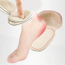 1/2 pares Adesivos de Espuma de Memória para Salto de Sapato, Palmilhas Protetoras de Calcanhar para Tênis, Ajustáveis, Antidesgate, Protetores de Calcanhar