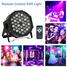 U'King 36PCS Par Light Spotlight LED Light 7CH RGB DMX512 With Four Lighting Modes Remote Control Suitable For Home Party Bar Cabaret Wedding DJ Disco - 美規A型插(110-127V) - 查看 2