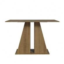 Mesa De Comedor Rectangular Madesa 5383 Color Marrón - Marrón - Ver 3