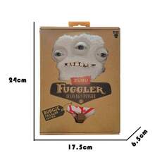 Spin Master ZURU 7英寸淘气宝藏毛绒娃娃，趣味娃娃，带人造牙齿，送给朋友的绝佳生日礼物，时尚娃娃 - FUGGLER之內褲系列煩惱星怪灰色15723 - 查看 5