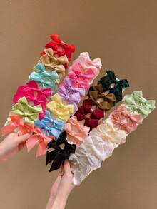 20pcs Colorful Bowknot Sweet Hair Ties For Girls - Multicolor - View 2