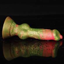18cm Bunter langer magischer hündchenförmiger Monster Stick Silikon-Dildo, realistisch, tierähnlich, weich und glatt, hautfreundlich, geruchlos, ungiftig, Analdehner, unisex, manuelle Anus-Masturbator, Vagina-Stimulator, Erwachsenen-Erotikprodukte, Sexspielzeug für Anfänger, Frauen/Männer