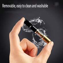 5 件可重复使用香烟过滤嘴，去除焦油和化学物质，微孔多层过滤，减少焦油和烟渍