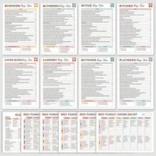 ADHD Cleaning Planner, Home Cleaning Schedule, Weekly/Monthly/Annual Cleaning Checklist, Organizing, Household Chores Notebook,School Supplies,Back To School