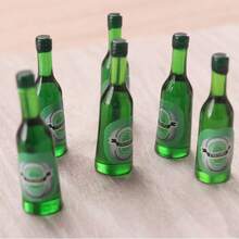 Miniatura de cerveza, decoración de mini cerveza, modelo comestible de bebida de cerveza, modelo de escena de vida de casa de muñecas de cerveza, decoración de modelo de cerveza realista - Multicolor - Ver 7