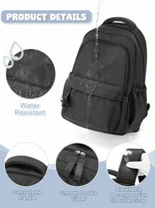 Mochila escolar mona para adolescentes, chicas de secundaria, estudiantes universitarios. Mochila casual clásica pequeña para exterior, viajes, uso diario, trabajo y portátil para mujeres y hombres. Se enviarán las versiones nuevas y antiguas al azar.