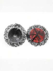 1 对性感蕾丝印花乳贴，配黑色蝴蝶结，隐形丰胸胶带，Rave - 彩色 - 查看 6