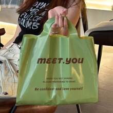 20pcs/Thick Clothing Store Tote Bag, Shopping Bag, Gift Bag, High-End Commercial Clothing Tote Bag Summer Cooling,Beach,Travel