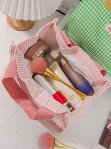 1 pieza Bolsa de almuerzo de color fresco con cuadrícula, caja de almuerzo reutilizable con asa, bolsa de almuerzo con gran capacidad para campamento, senderismo, salidas de primavera, picnics, bolsa portátil de almacenamiento de alimentos, bolsa de almuerzo linda para mujer, maestro, estudiante, trabajador de oficina