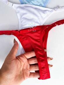 Kit 5 Plain Thong Panties With Side Waist Adjustment Asa Delta Lingerie Premium Intimate Fashion On Sexy Promotion - Nhiều màu - Xem 3
