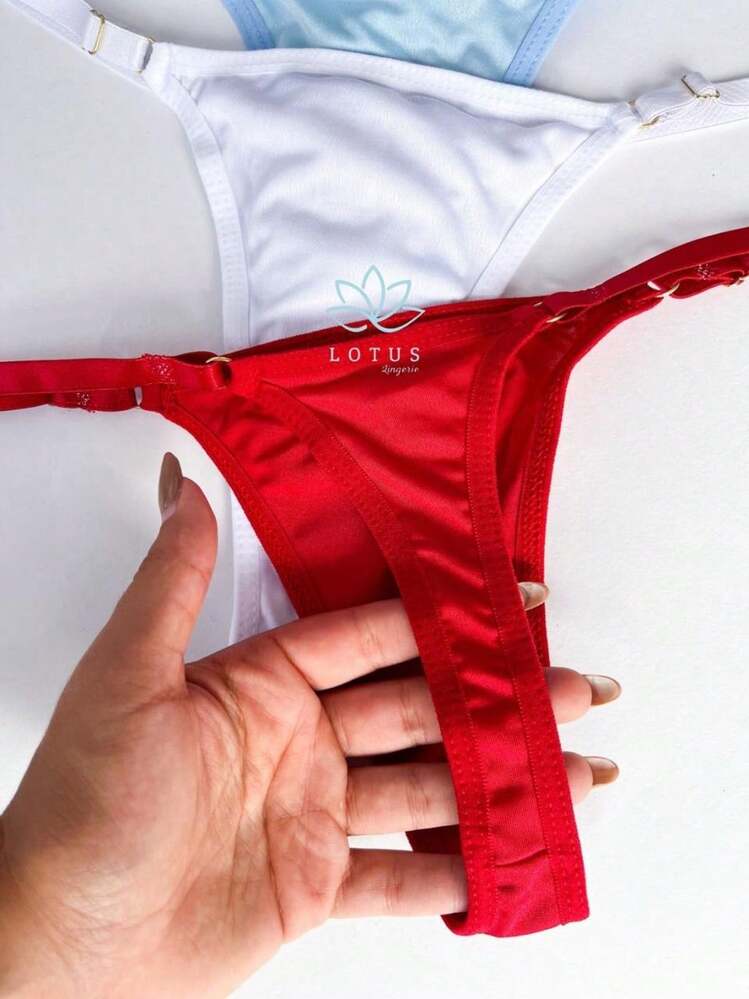 Kit 5 Plain Thong Panties With Side Waist Adjustment Asa Delta Lingerie Premium Intimate Fashion On Sexy Promotion - Nhiều màu - Xem 3