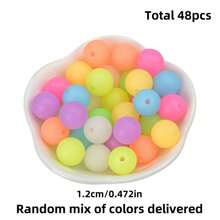 Kit de 48/88 cuentas de silicona que brillan en la oscuridad | Mezcla de hexágonos y redondos (12/14/15mm) | Suministros de manualidades DIY para hacer collares, pulseras, llaveros, cordones de identificación | Regalo unisex para adultos, estudiantes, accesorios de oficina