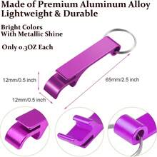5/10/20/30/50pcs Colorful Aluminum Bottle Opener Keychain, Soda Drink Beer Opener, Small Gift For Friends And Family, Advertising Giveaways, Holiday Party Favors, Wedding Souvenirs, Party Supplies, Suitable For Kitchen/Wedding/Bar/Party - Multicolor - View 10