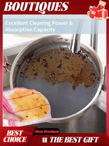 10pcs Thickened Dishcloth For Dry And Wet Cleaning; Kitchen Cleaning Rag; Dish Towel.