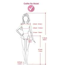 11.5-Inch Doll Fashion Outfit Set And Accessories, 1/6 BJD Doll Clothes, Versatile Styles For Doll Dress Up, Suitable As Holiday Gift - Multicolor - View 5