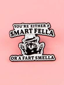 1PC Raccoon Cat Animal Quotation Enamel Brooch Lapel Pins Badge On Backpack Clothing Accessories Jewelry Fashion Gifts For Friends - Multicolor - View 7