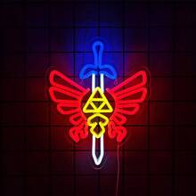 Indicator neon în formă de armă/cuțit/sabie - lumină policromatică - Vizualizare 10