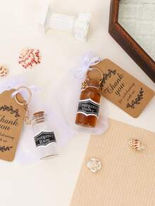 1/10/20PCS, 20ml Glass Bottle Keychain, Alcohol Filling, Fun Filling Creative Keychain, Backpack Pendant, Bag Curse, Birthday Gift, Gift For Boyfriend, Husband, Christmas Gift For Husband, Father And Family, Suitable For Birthdays, Father's Day, Anniversaries, Mother's Day, Teacher's Day, Etc., Holiday Gift Filling - Upgraded Style (20ml Style) - View 7