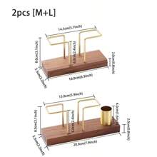 1pc/2pcs/4pcs Solid Wood Creative Vertical Tissue Holder, Napkin Holder For Kitchen Dining Table,Cafe Hotel Restaurant Desktop Napkin Holder, Simple Table Tissue Holder With Wood Base For Paper Napkins, Modern Dispenser For Home Decor