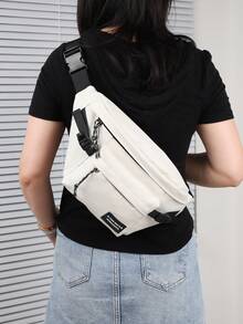 Women's Casual Versatile Waist Pack Chest Bag - White - View 2