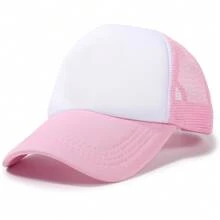 1pc Women's Mesh Patchwork Breathable Hollow-Out Snapback Cap