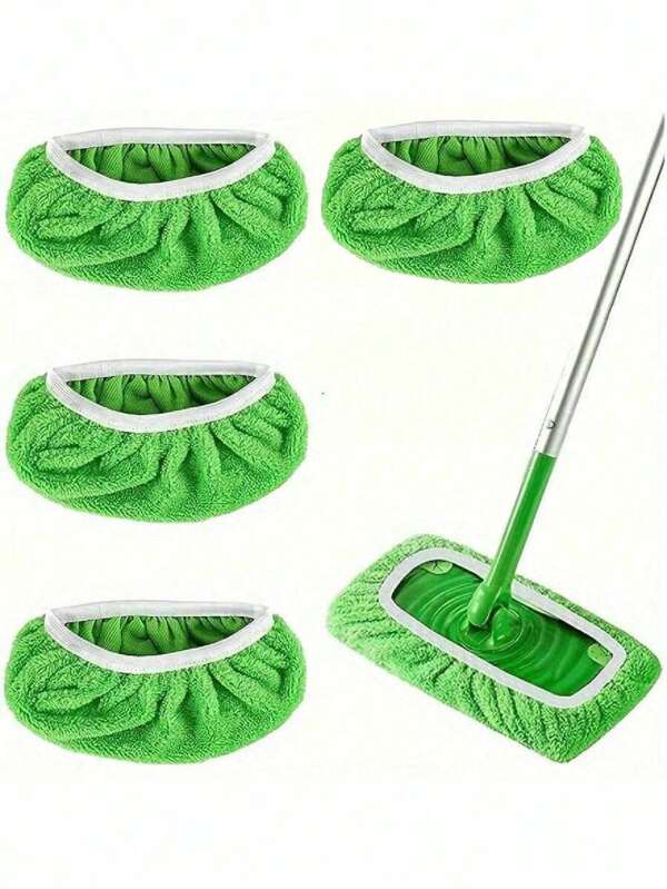 Set de 3 paños de repuesto lavables y reutilizables compatibles para trapeador plano