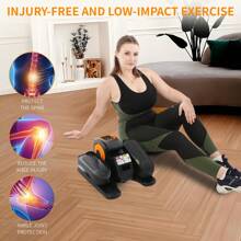 ZenActive Mini Under Desk Elliptical Trainer Machine, Electric Seated Pedal Exerciser For Home, Quiet & Compact Ellipse Leg Exerciser With Display Monitor, Remote Control And 12 Adjustable Speeds