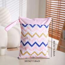 1PC Wet/Dry Cloth Diaper Washable & Waterproof Bag For Swimsuits, Beach, Pool & Gym!