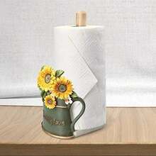 Sunflower Paper Towel Holder | Resin Kitchen Decor For Home, Cafe & Bakery - Multicolor - View 2