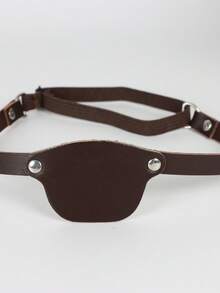 1 件 PU 皮革独眼眼罩海盗角色扮演派对中世纪文艺复兴维京集市 LARP 角色扮演道具 - 彩色 - 查看 8