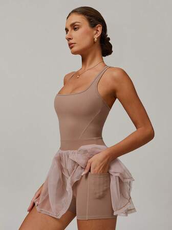 MASKERT Spring And Summer Women's Jumpsuit, Women's Jumpsuit, Women's Sportswear, Fitness Clothes, Yoga Clothes, High Elasticity, Skin Friendly, Comfortable, Breathable, Home Leisure