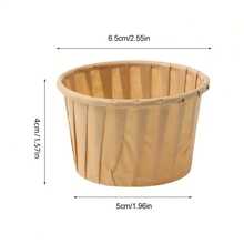 50PCS High Temperature And Oil Resistant Paper Cake Cups, Cake Cups, Oven Roll Mouth Paper Cups, Roll Edge Paper Trays, Baking Cake Cup Molds, Cake Liner Small Cake Baking Cup Liners, Bakery Christmas Wedding Birthday Party Paper Cups - Multicolor - View 3