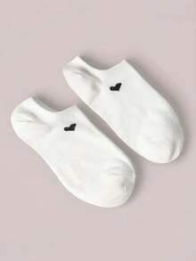 3/6/12 زوج من الجوارب قصيرة ذات الشكل القلبي للرجال والنساء، متنفسة وعصرية متعددة الاستخدامات للحياة اليومية، ماصة للرطوبة بتصميم بسيط، مناسبة لجميع المواسم والمناسبات - متعدد الألوان - مشاهدة 6