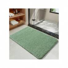 Bathroom Rug Runner 24x60 Inch, Soft Thick Absorbent Microfiber Bath Rugs For Bathroom, Machine Washable, Shaggy Plush Non Slip Bath Mat For Tub, Shower Floor, Quick Dry Mats, Navy - Sage Green - View 6