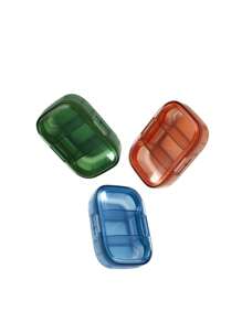Travel Pill Box Extra Large Pill Organizer 2 Times A Day Weekly XL AM PM Pill Case 1 Day Pill Box Twice A Day Oversized Daily Medicine Organizer For Vitamins Big Pill Container Medication Dispenser (Rainbow)