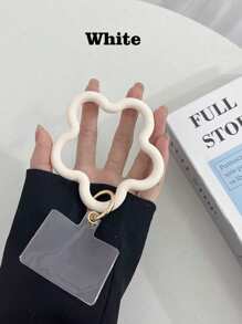 1pc Solid Color Silicone Starfish Bracelet Mobile Phone Case Pendant, Universal Phone Cover, Short Wrist Anti-Lost And Anti-Drop Device Gifts For Mother, Family, Friends, Birthday, Holiday Phone Charm, Phone Chain