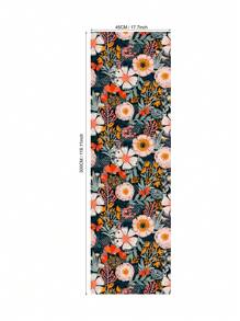 Daisy Flower Wall Mural Self Adhesive Removable Wallpaper Wildflower White/Orange/Yellow Floral With Butterflies Room Peel And Stick Wallpaper Wall Paper Wall Stickers Room Decor Wall Decor Wall Sticker