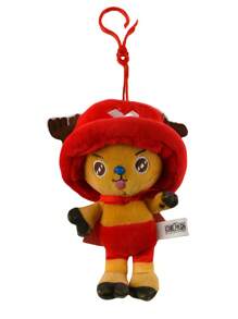 ONE PIECE 12 estilos de muñecos de peluche genuinos de ONE PIECE Monkey D Zoro, Chopper, Ace - Juguetes de peluche del Rey Pirata, lindos llaveros con colgantes, figuras de anime Kawaii, juguetes de peluche para coleccionar, regalos para cumpleaños y festivales de niños, 14cm/5,5 pulgadas