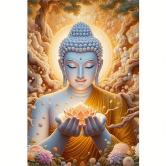 JOZYSH 1pc Large Size 30x40cm-11.8x15.7Inch/40x50cm-15.7x19.7Inch Frameless DIY 5D Round Diamond Painting, Virgin, Full Rhinestone Painting, Square Round Diamond Painting Kit, Handmade Home Office Wall Decoration Gifts